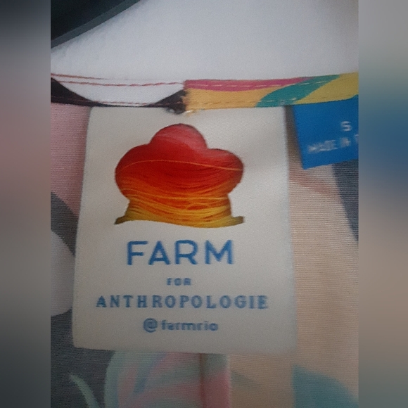 FARM RIO Colorful Women's Top with Toucan Print,size S - Picture 3 of 7